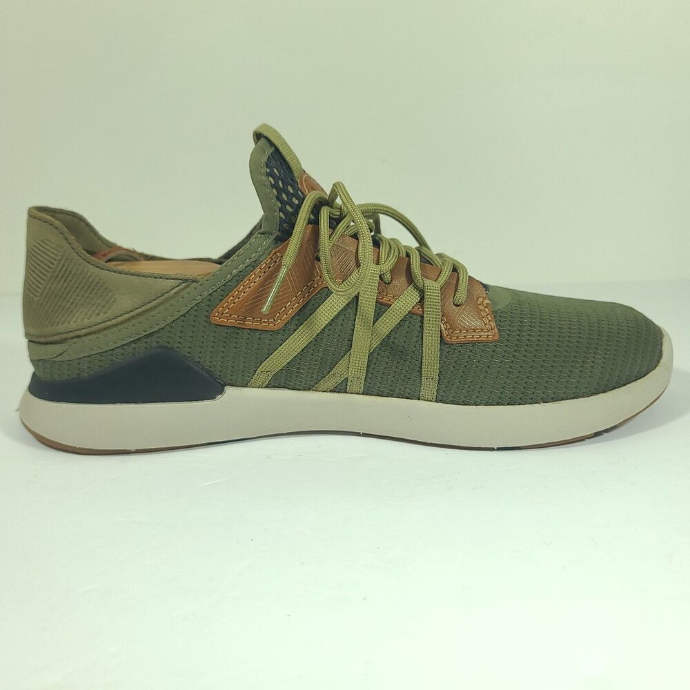 Olukai Mio Li Sneakers Hunter Green Lava Rock Shoes 10440-HGLR Mens Size 10 - Picture 4 of 13